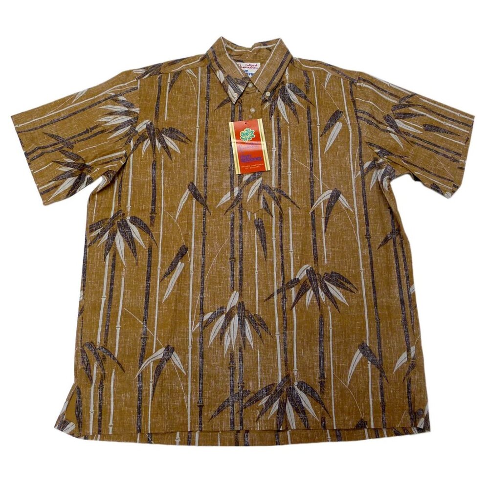 Alfred Shaheen x Reyn Spooner Hawaiian Shirt Vintage NWT Large